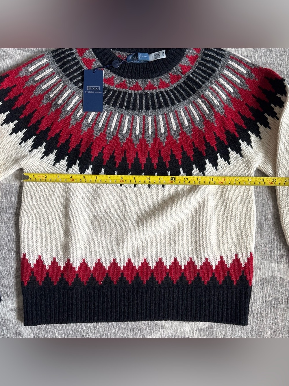 NWT Polo Ralph Lauren Fair Isle Wool-Cashmere Sweater NEW - Picture 4 of 5